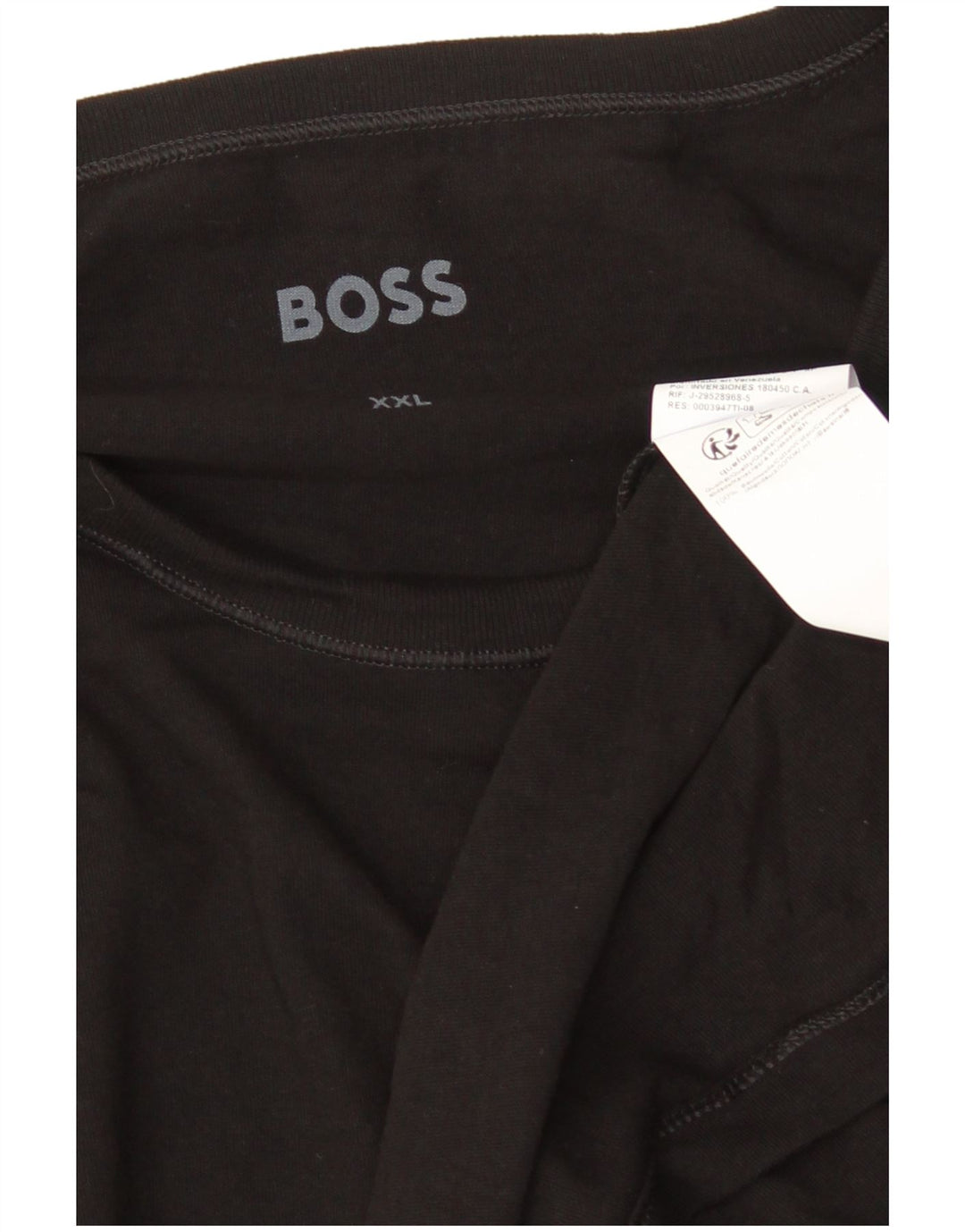 Top HUGO BOSS da uomo a maniche lunghe 2XL cotone nero