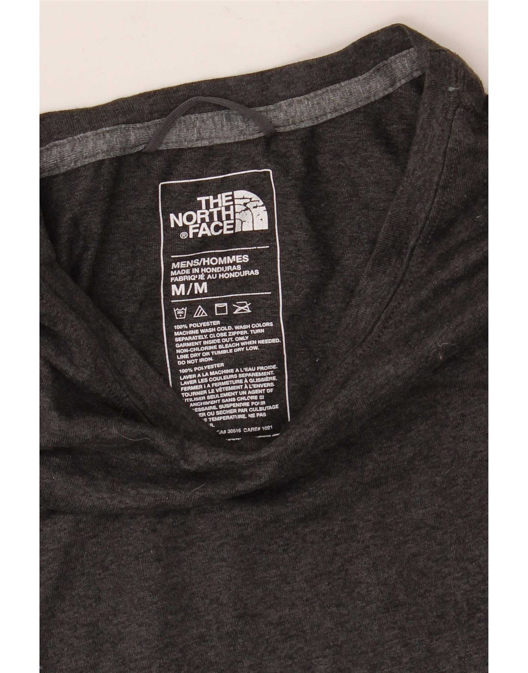T-shirt da uomo The North Face Top in poliestere chiazzato grigio medio