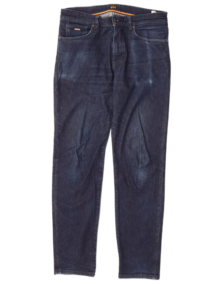 Jeans slim da donna Hugo Boss W32 L32 cotone blu navy