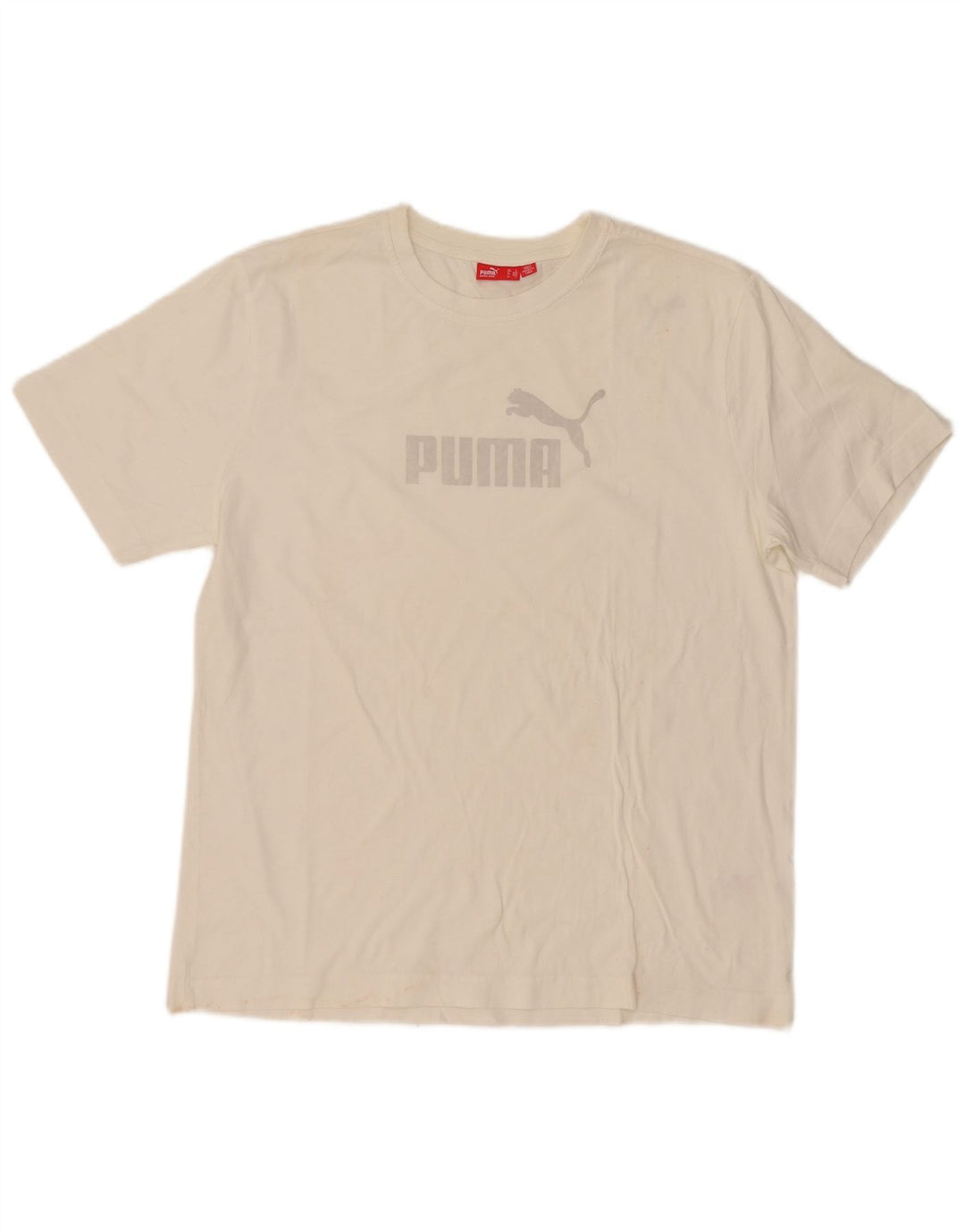 T-shirt grafica da uomo Puma Large bianca