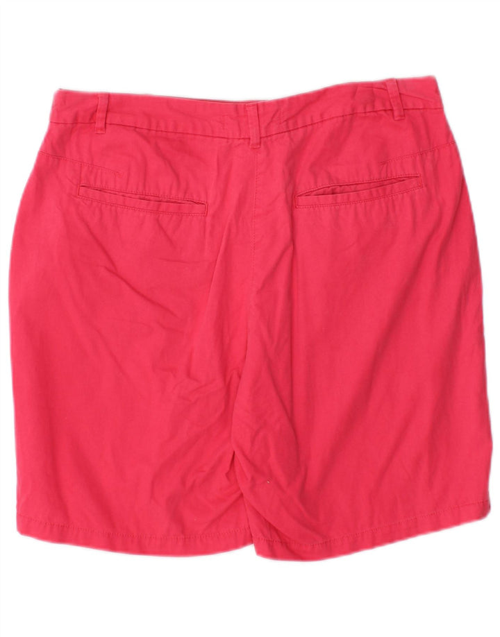 Pantaloncini chino da donna Marks & Spencer UK 12 medi W30 cotone rosa