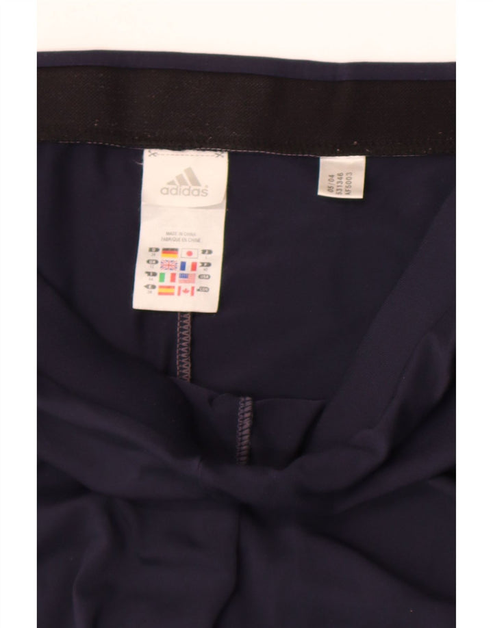 Pantaloncini sportivi Adidas Climalite da donna UK 12 medio blu navy poliestere