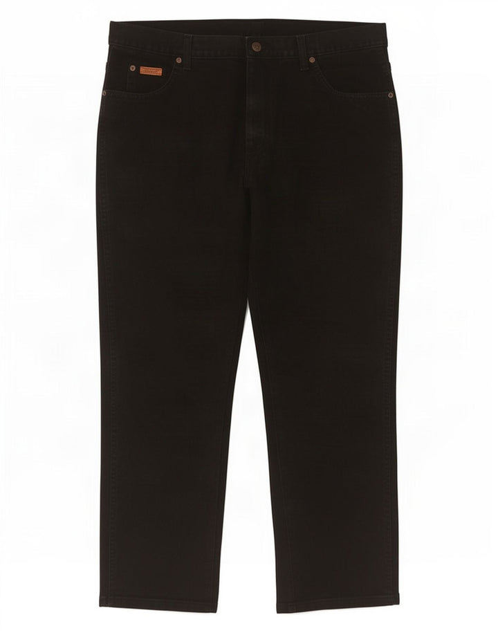 Jeans dritti da uomo Wrangler W38 L29 cotone nero