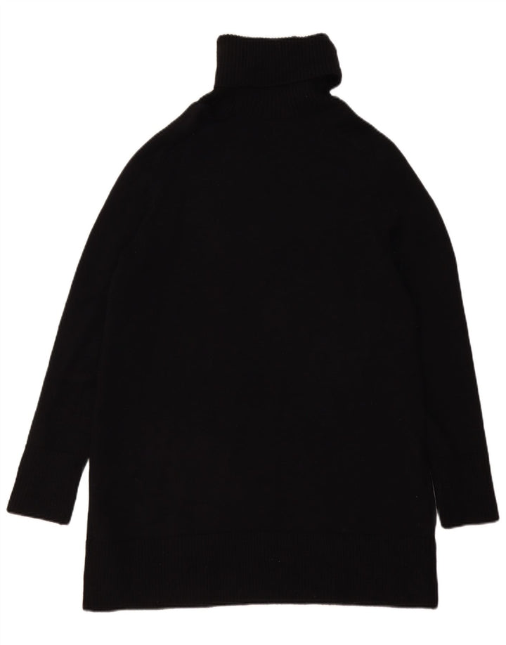 Maglione a collo alto oversize da donna Zara UK 10 piccolo in viscosa nera