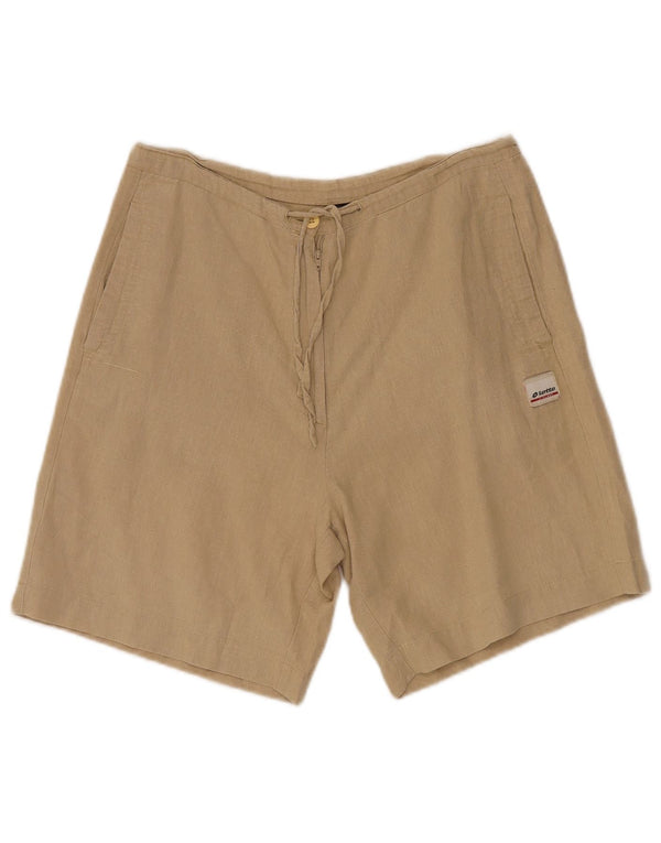 Pantaloncini casual da donna Lotto UK 14 Large W30 Lino beige