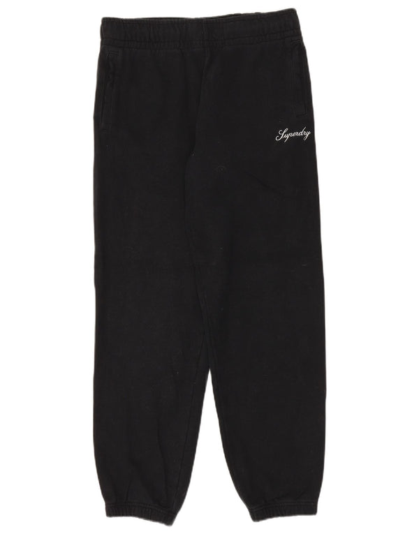 Pantaloni da tuta da donna Superdry Joggers UK 8 Small Cotone nero