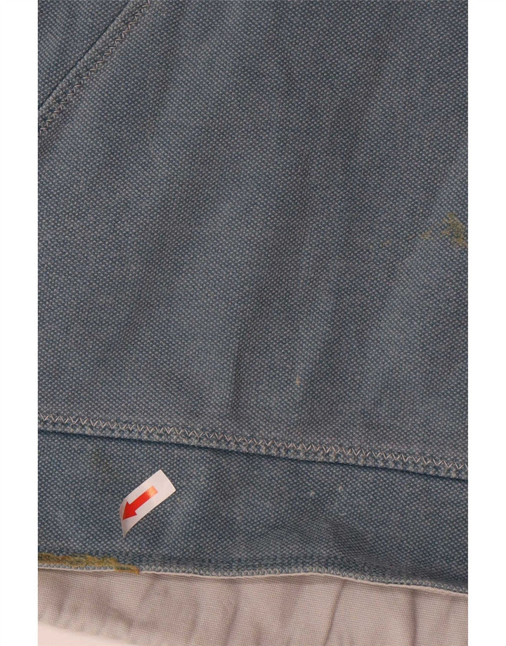 Felpa da uomo con collo abbottonato Fat Face, maglione grande, cotone blu