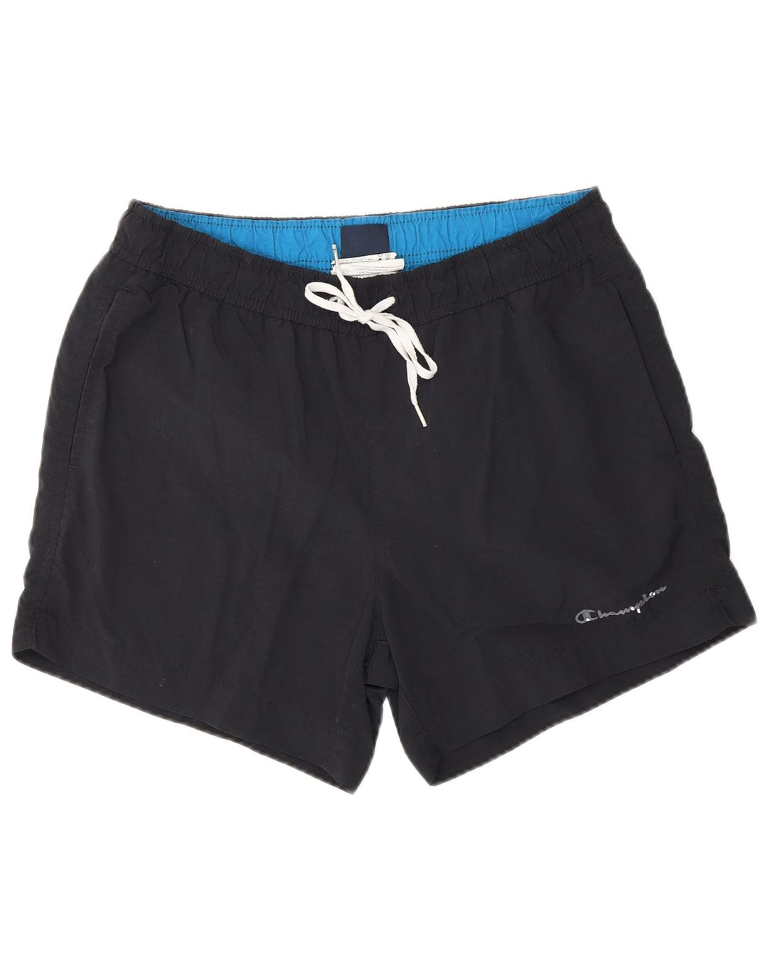 Pantaloncini da bagno da uomo Champion medio nero in poliammide