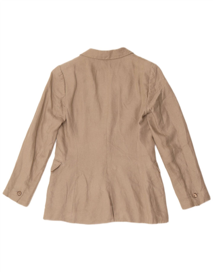 Giacca blazer da donna a 1 bottone Massimo Dutti EU 38 piccolo lino grigio