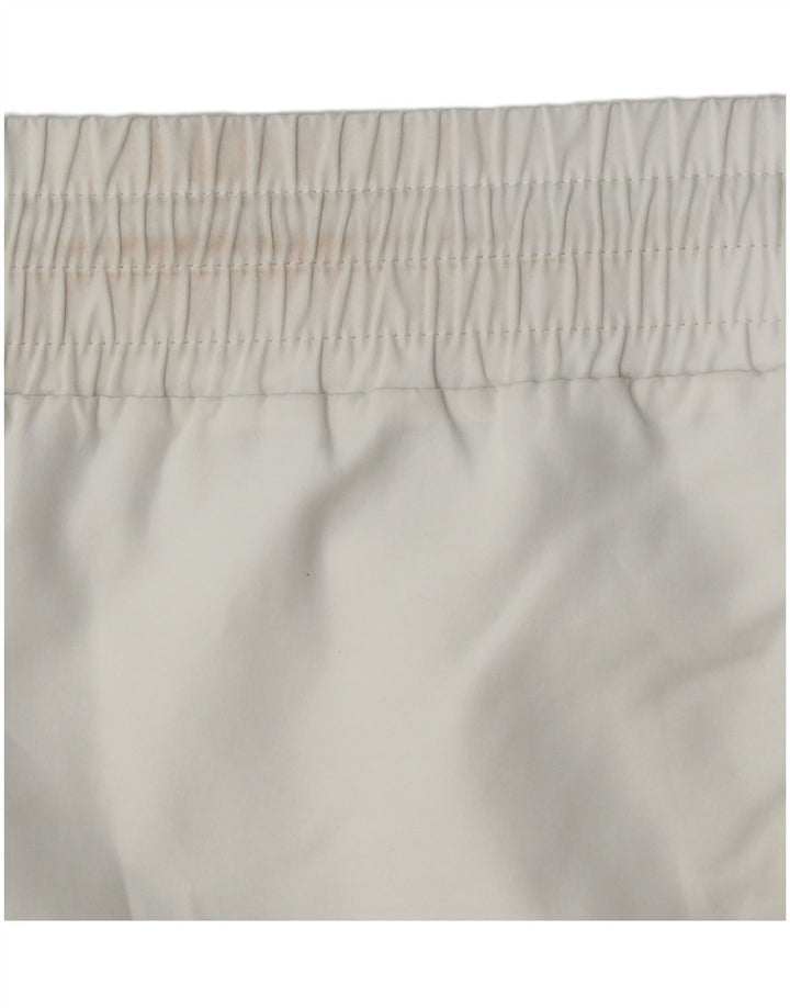 Pantaloncini sportivi da uomo Adidas grandi bianchi in poliestere