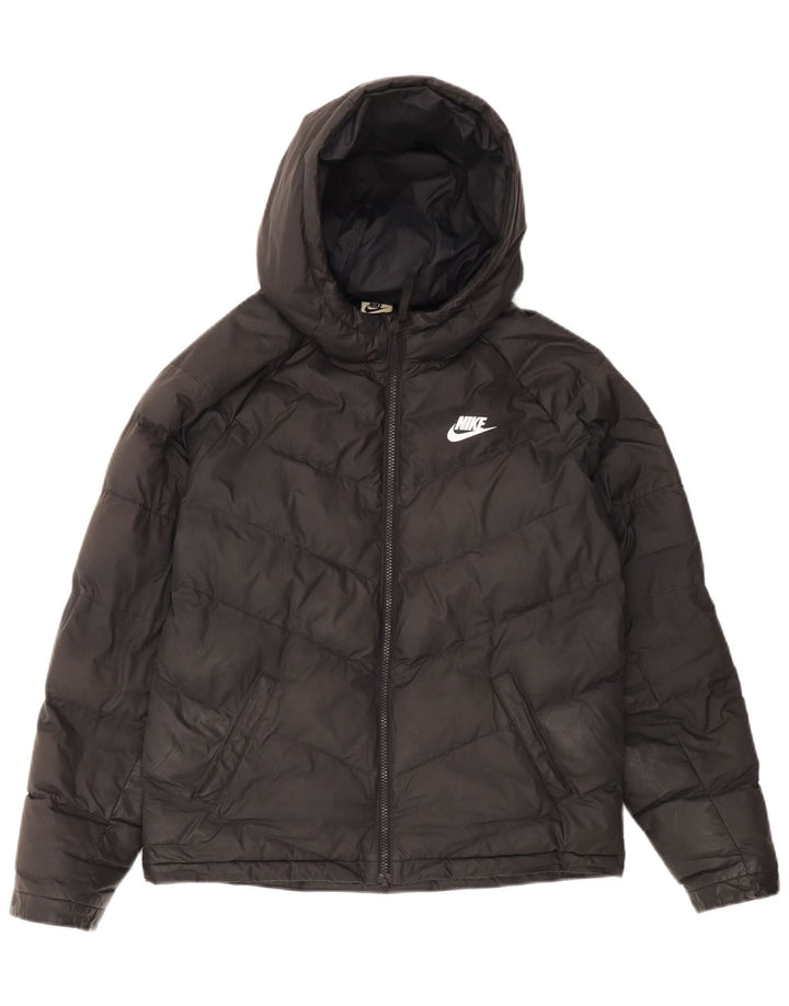 Giacca imbottita con cappuccio Nike da bambino 13-14 anni XL poliestere nero