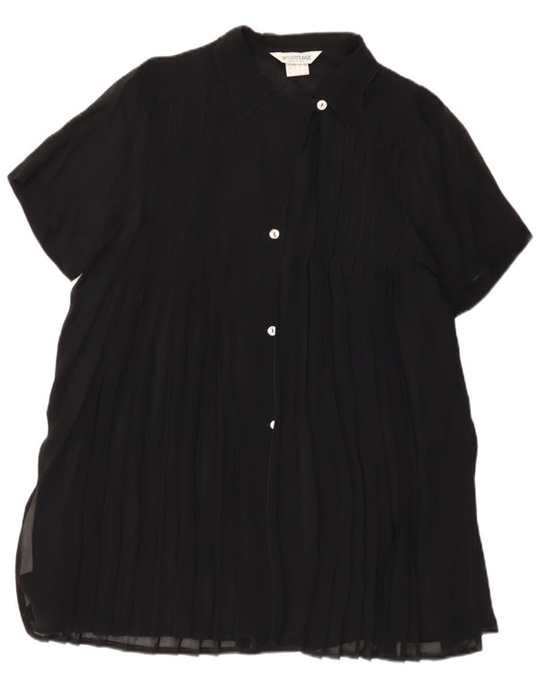 Abito camicia oversize a maniche corte da donna Sportmax UK 10 piccolo nero