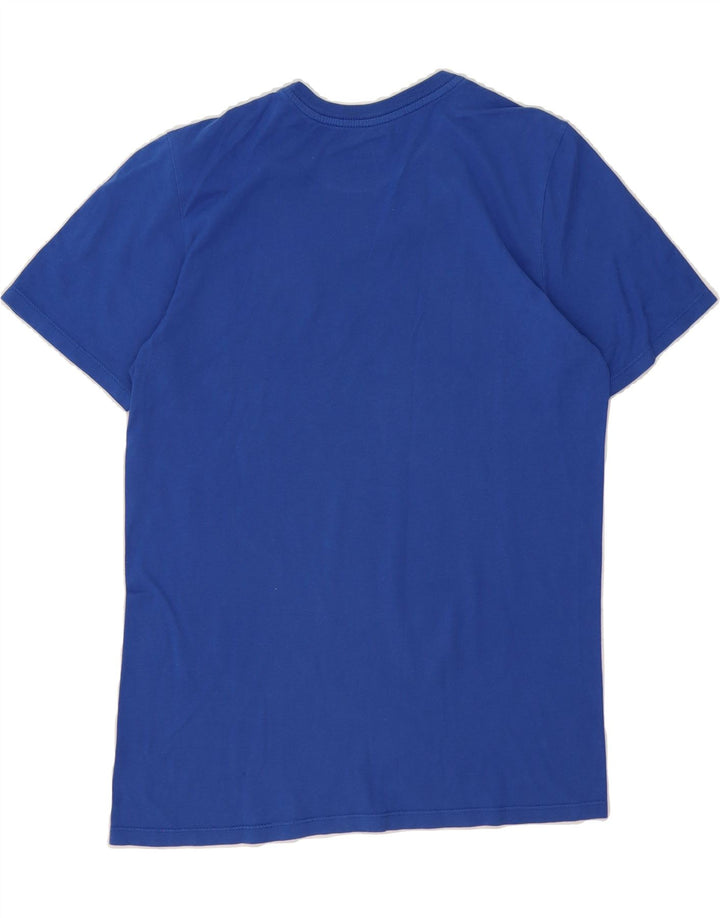 NIKE Mens Athletic Cut Graphic T-Shirt Top Small Blue Cotton Vintage Nike and Second-Hand Nike from Messina Hembry 
