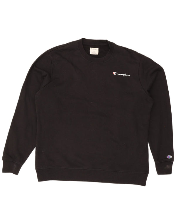 Felpa da uomo Champion Jumper XL in cotone nero