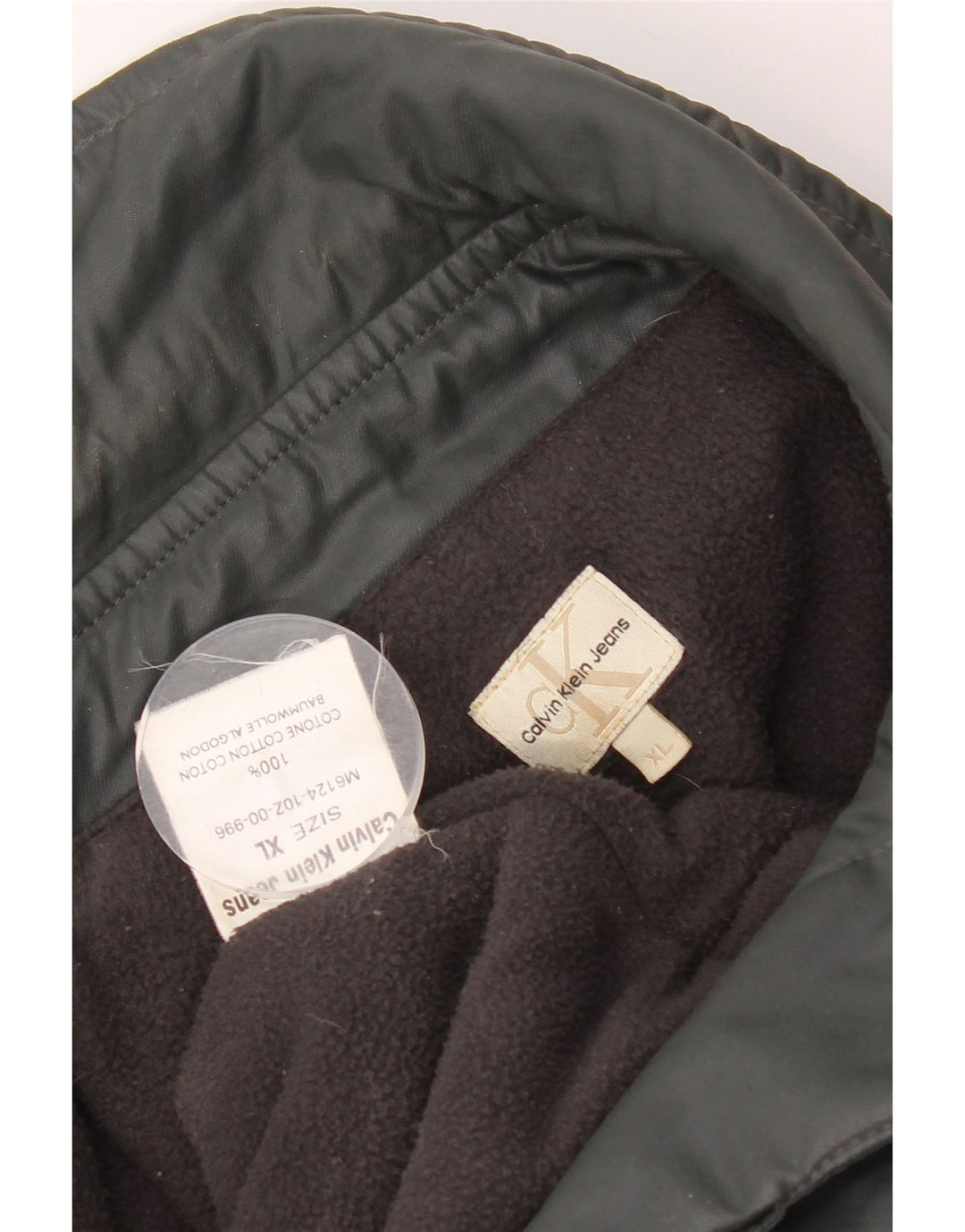 Giacca utility da uomo Calvin Klein Jeans UK 42 XL cotone grigio