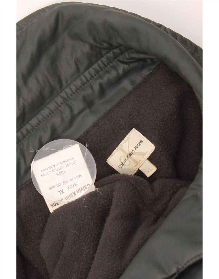 Giacca utility da uomo Calvin Klein Jeans UK 42 XL cotone grigio