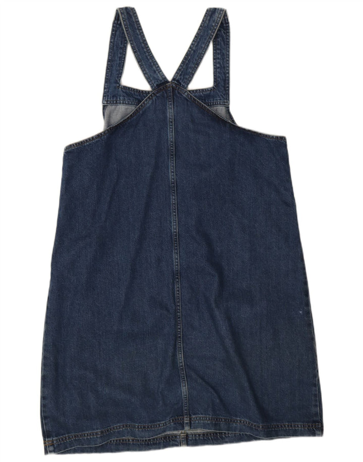 Abito salopette in denim da donna Fat Face UK 14 grande blu