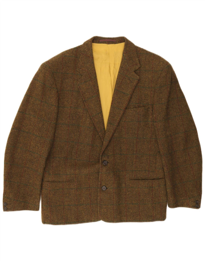 Giacca blazer 2 in 1 da uomo Daniel Hechter UK 40 grande pied de poule verde