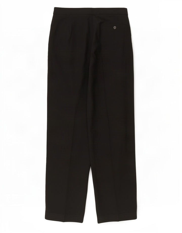 Pantaloni da abito con pegging da uomo Marks & Spencer W32 L33 poliestere nero