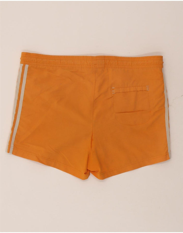 Pantaloncini da bagno Adidas da uomo di colore arancione medio in poliammide