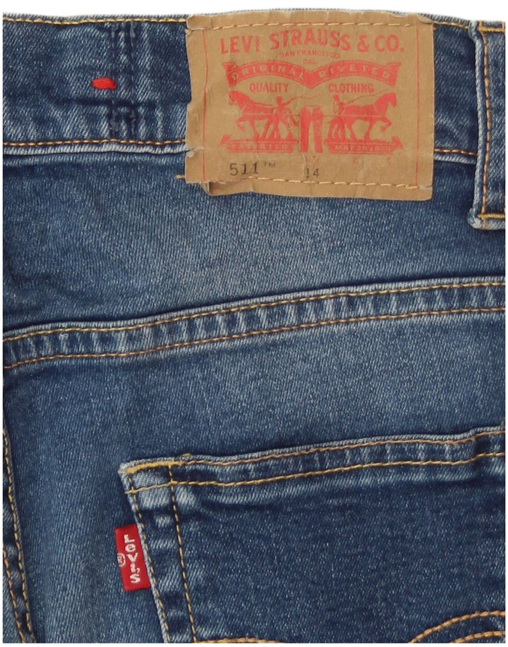 Levi's Ragazzi 511 Jeans Slim 13-14 anni W26 L29 Cotone Blu