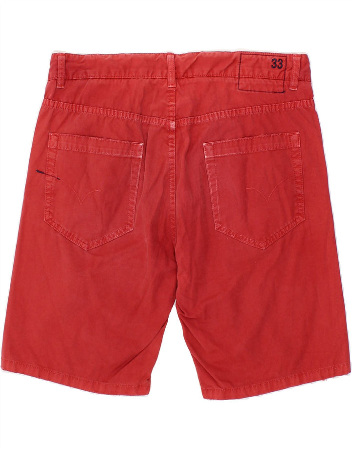 SUN68 Mens Casual Shorts W33 Medium Red Cotton Vintage Sun68 and Second-Hand Sun68 from Messina Hembry 