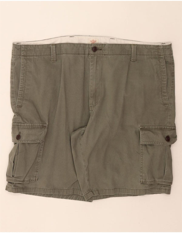 DOCKERS Womens Cargo Shorts W42 2XL Khaki Cotton