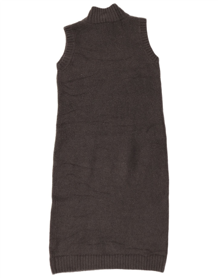 Abito maglione senza maniche da donna Zara UK 14 Grigio medio