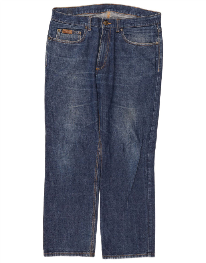 Jeans dritti da uomo Farah W36 L30 cotone blu