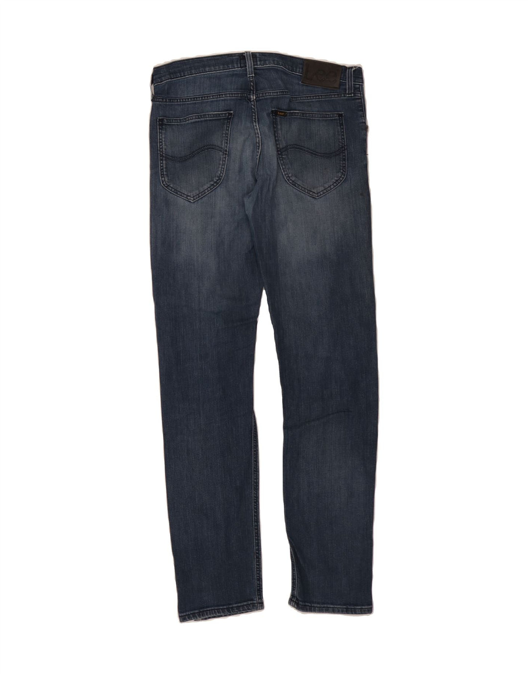 LEE Mens Daren Zip Fly Distressed Slim Jeans W33 L34  Blue Cotton Vintage Lee and Second-Hand Lee from Messina Hembry 