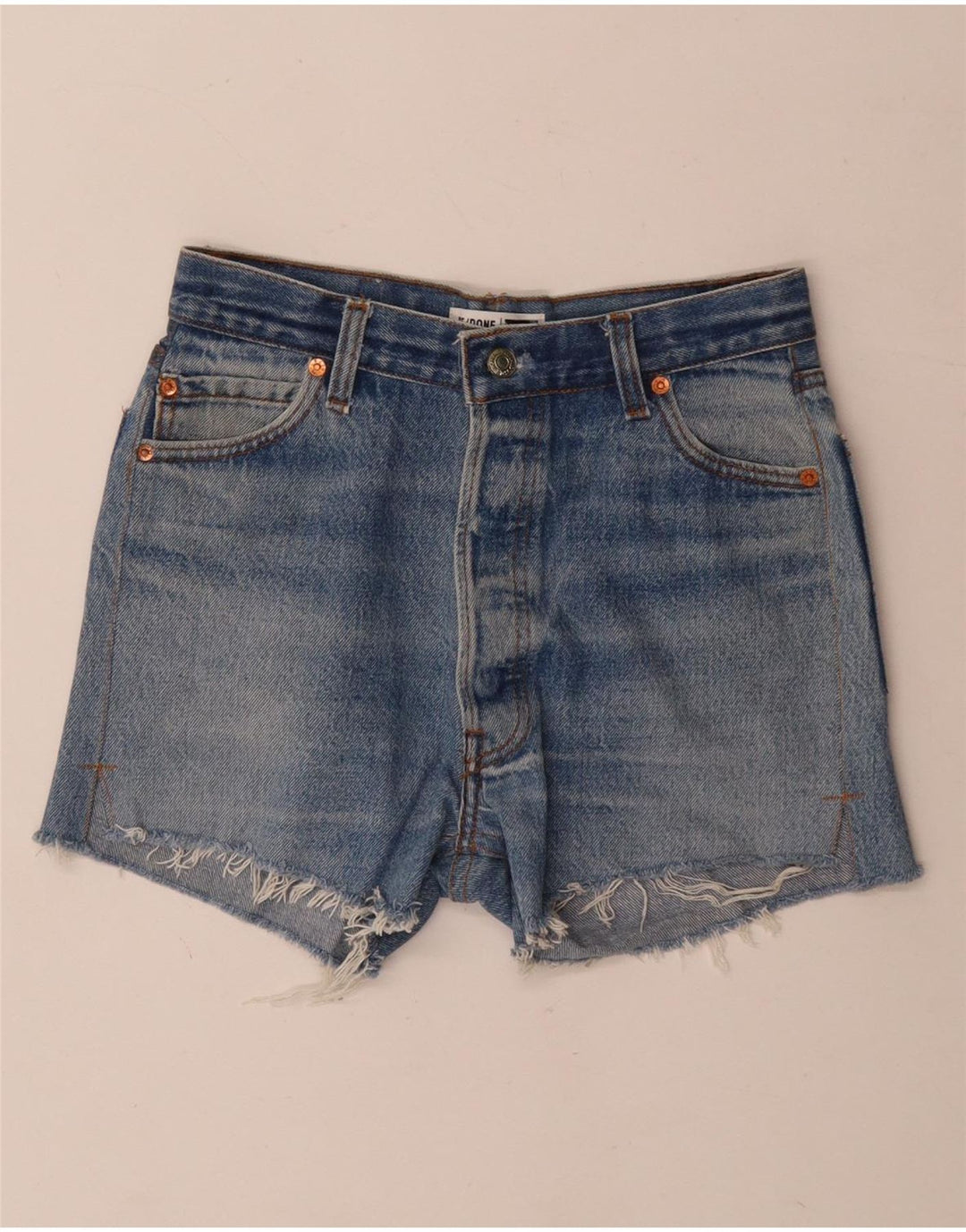 Pantaloncini di jeans da donna Levi's W25 XS in cotone blu