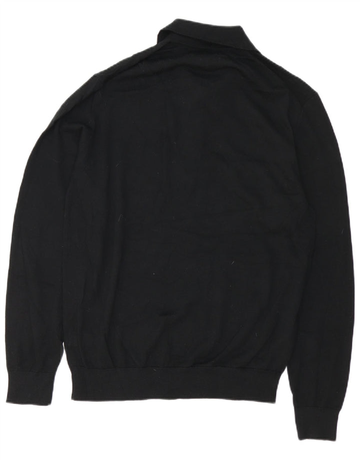 Maglione maglione con collo alto autografo da uomo Marks & Spencer nero medio