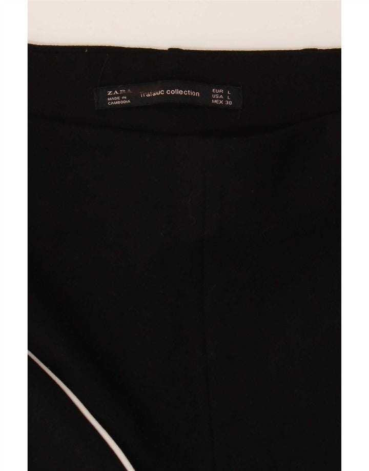 Zara Leggings da donna UK 14 Large Black Colourblock