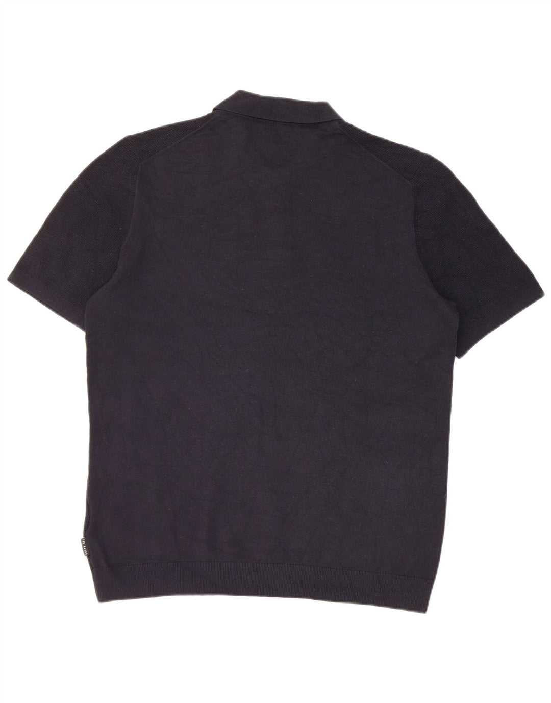 Ted Baker Maglione da uomo a maniche corte con collo a polo taglia 4 grande blu navy