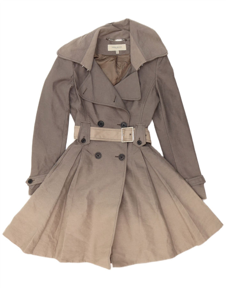 Trench da donna KAREN MILLEN UK 6 XS Cotone grigio
