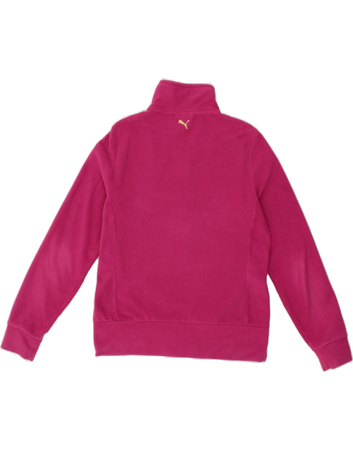 PUMA Womens Fleece Jacket UK 14 Large Pink Vintage Puma and Second-Hand Puma from Messina Hembry 