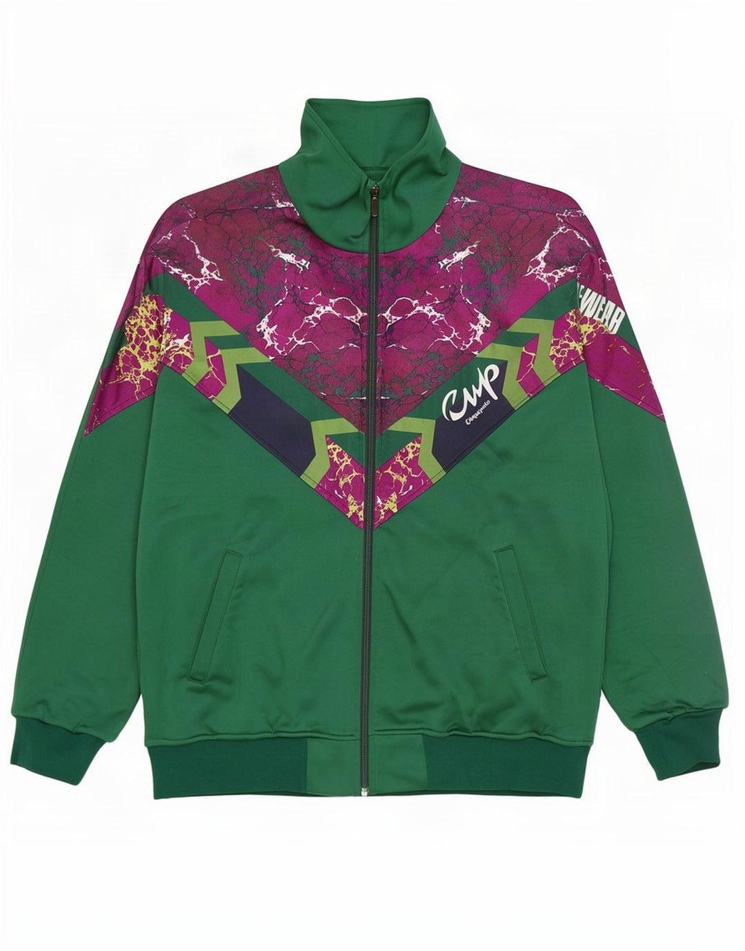 Giacca da tuta da uomo F.LLI Campagnolo IT 50 Medium Green Colourblock