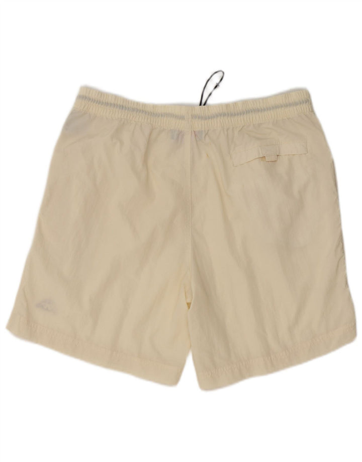 Pantaloncini da bagno da uomo KAPPA grandi in poliammide bianco sporco