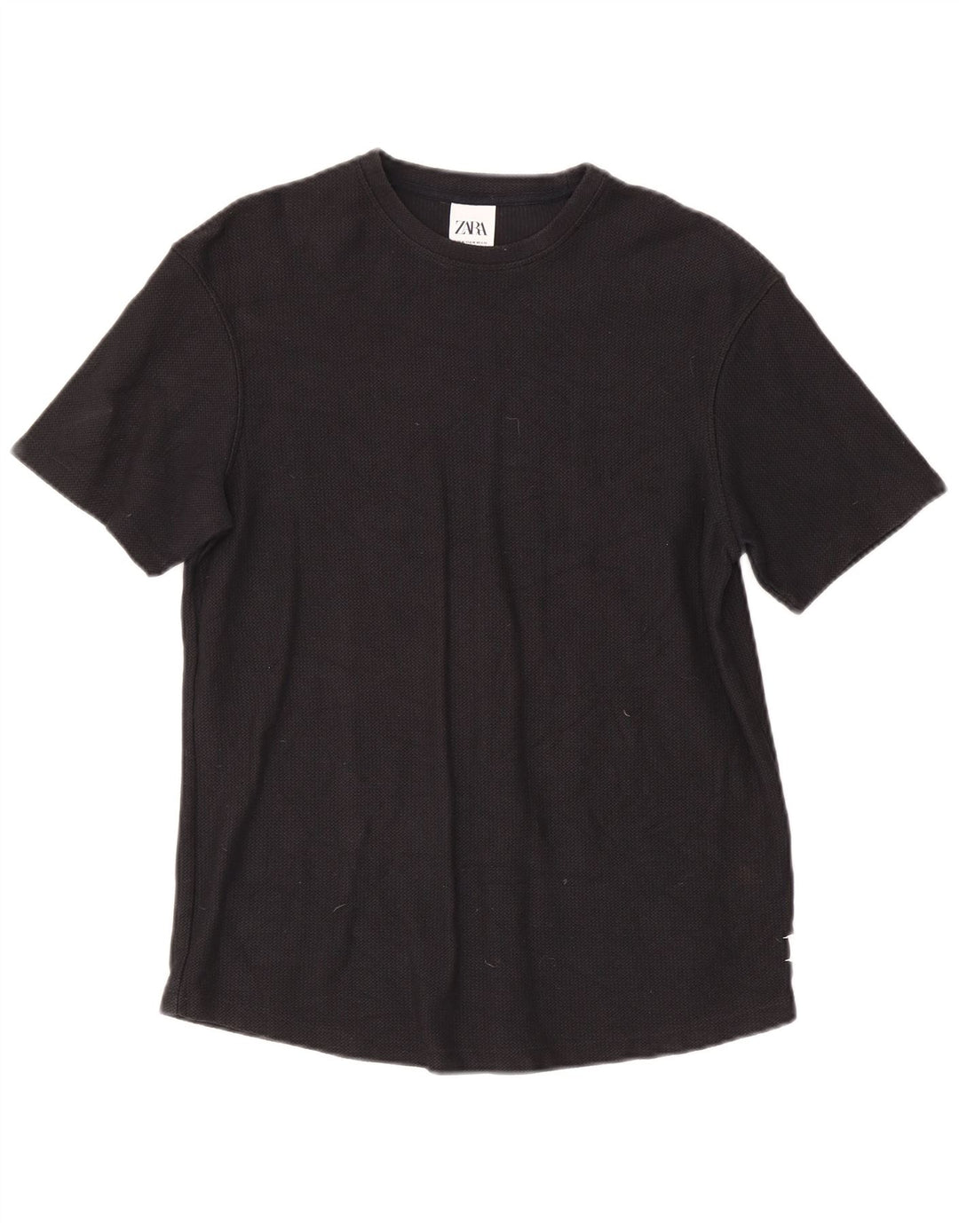 T-shirt Zara da uomo Top media nera