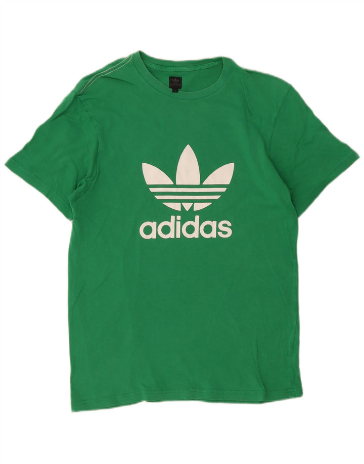 Maglietta grafica da uomo Adidas Top verde medio