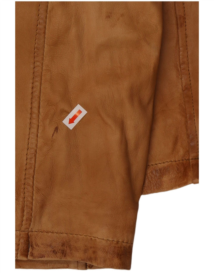 Giacca in pelle da uomo A.W.DUNMORE IT 58 4XL Pelle marrone