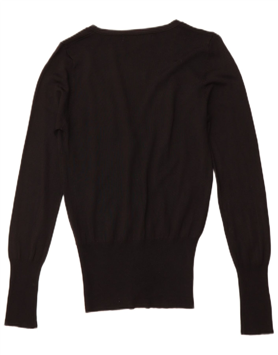 Maglione Cardigan Da Donna ZARA UK 10 Piccolo Nero Viscosa