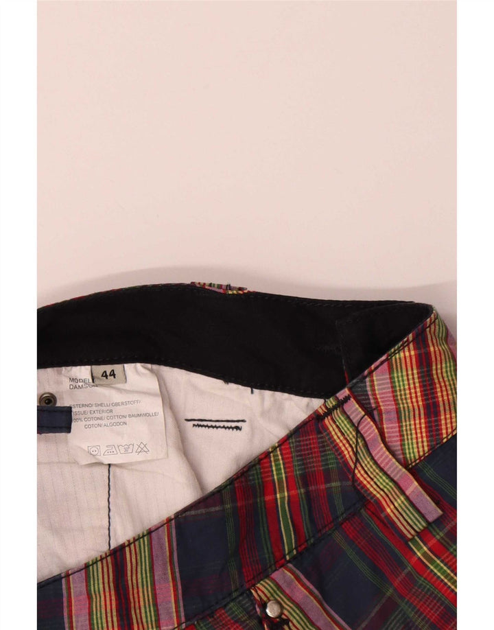Pantaloncini chino da uomo di Dack IT 44 XS W30 in cotone a quadri multicolore