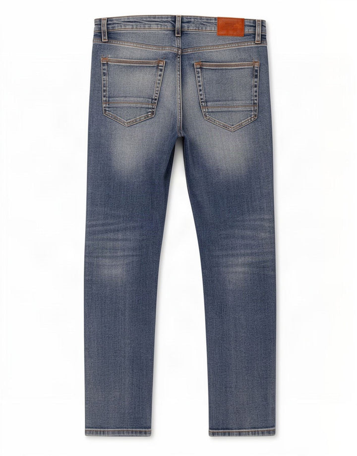 Jeans slim da uomo Marks & Spencer W32 L31 cotone blu