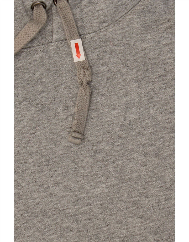 Felpa con cappuccio da uomo Champion in cotone grigio medio