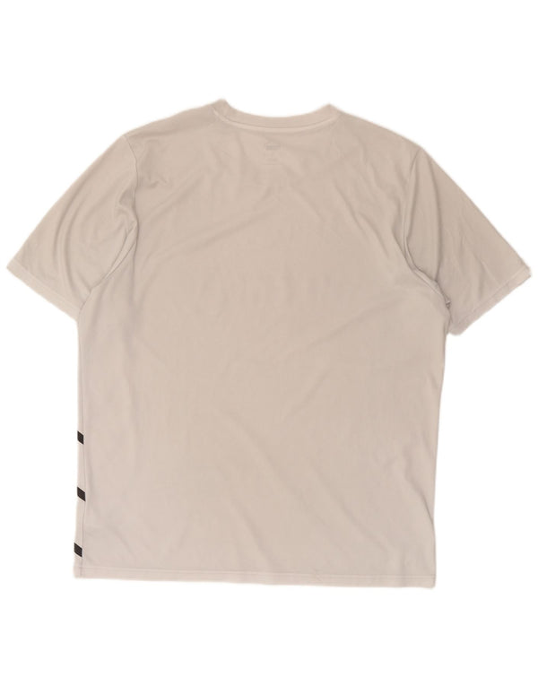 T-shirt grafica da uomo Puma Top XL poliestere bianco