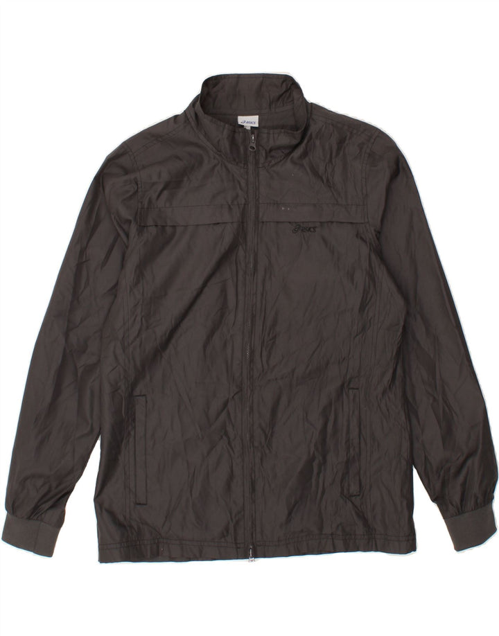 ASICS Mens Tracksuit Top Jacket Medium Grey Polyester Vintage Asics and Second-Hand Asics from Messina Hembry 