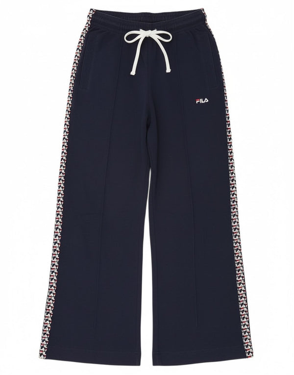 Pantaloni da tuta con grafica Fila da donna UK 6 XS Blu navy