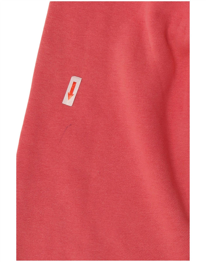 Felpa con cappuccio oversize da donna Nike UK 14 cotone rosa medio