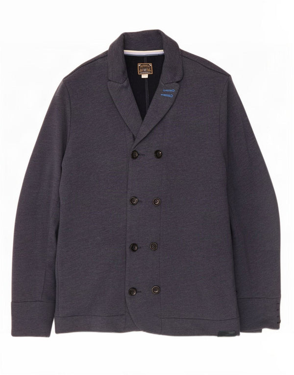 Giacca blazer doppiopetto da uomo Diesel UK 44 2XL Cotone blu navy